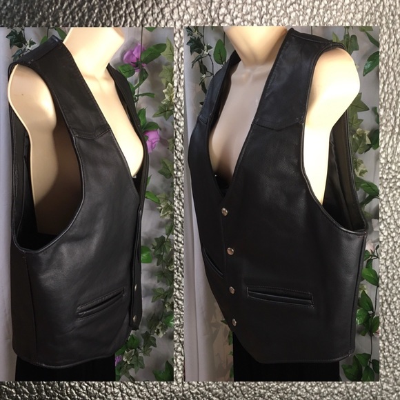 *Black Baron* High quality leather vest π - Picture 2 of 8